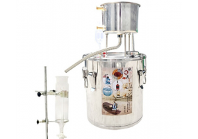 精油制作蒸馏器精油提取提炼纯露机花露纯露精油机酿酒设备 22升精油机